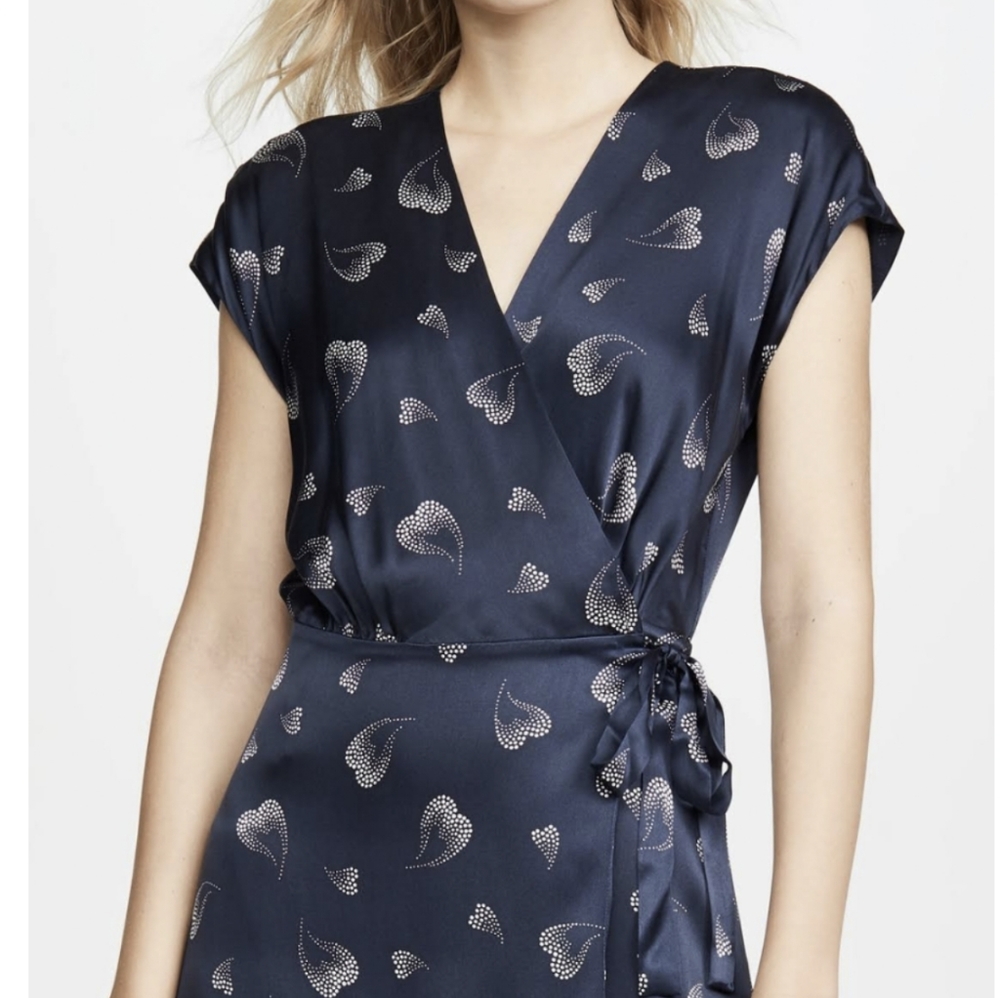 Joie Bethwyn B Silk Wrap Dress XS